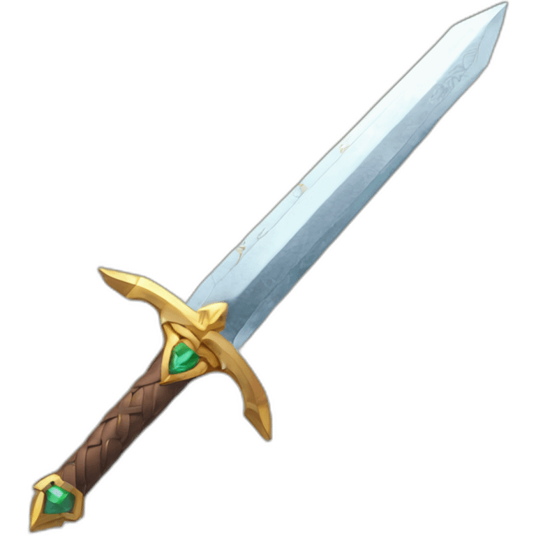 isometric link sword from zelda emoji