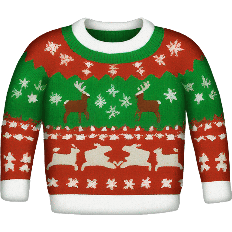 Christmas sweater emoji