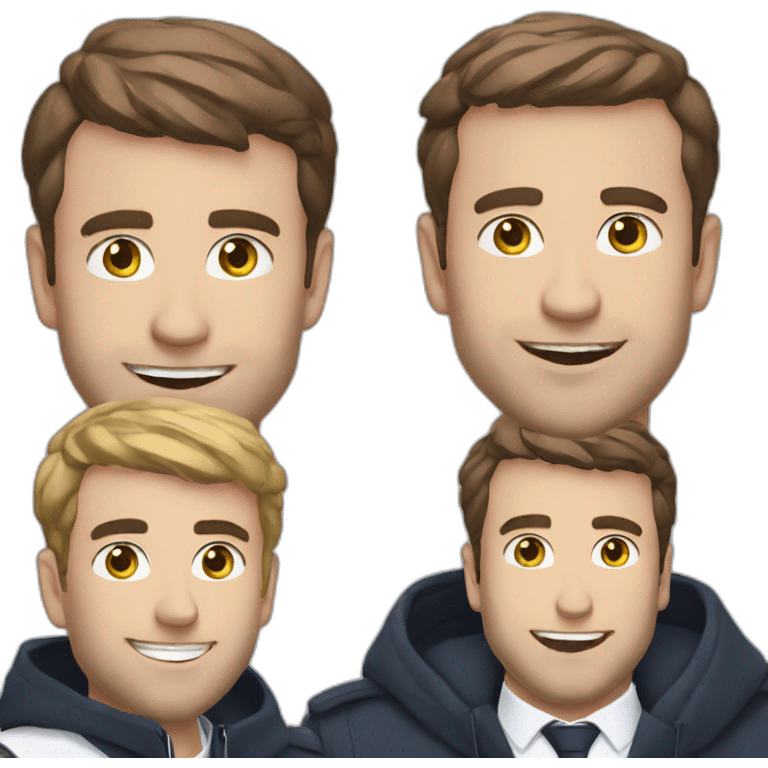 Macron avec mrbeast emoji