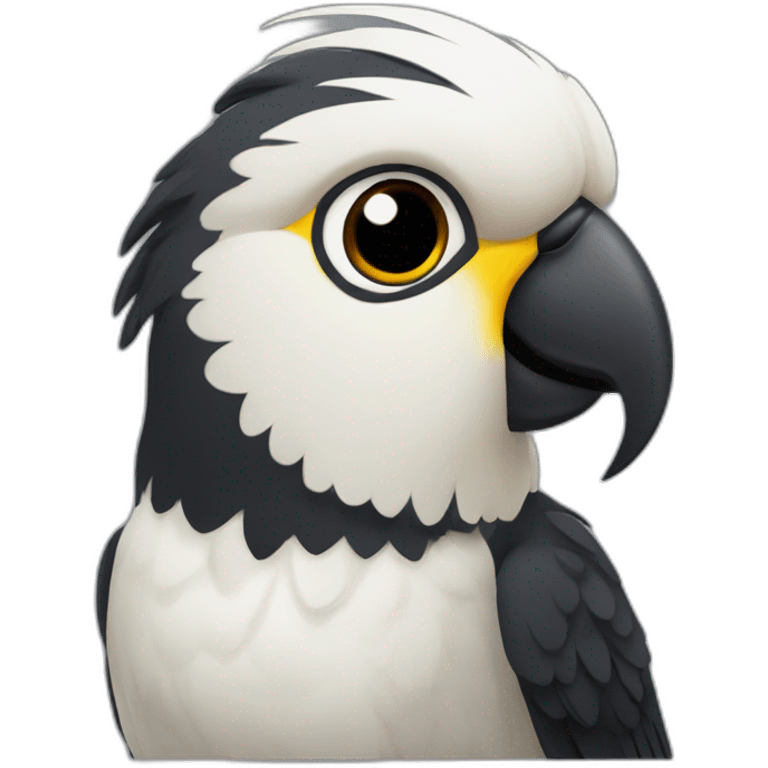 Black russian cockatil emoji