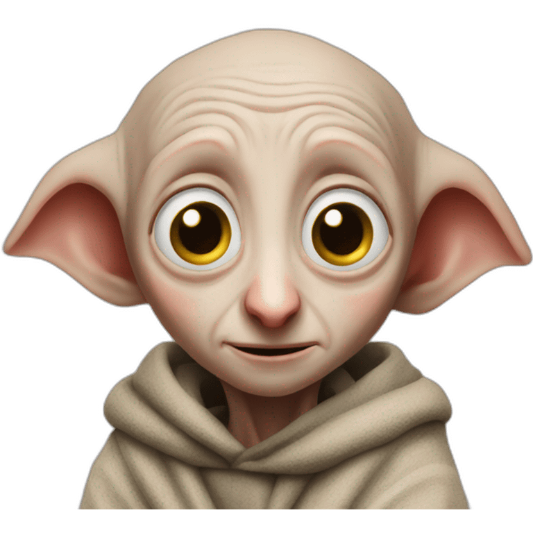 dobby a heart with his hands emoji