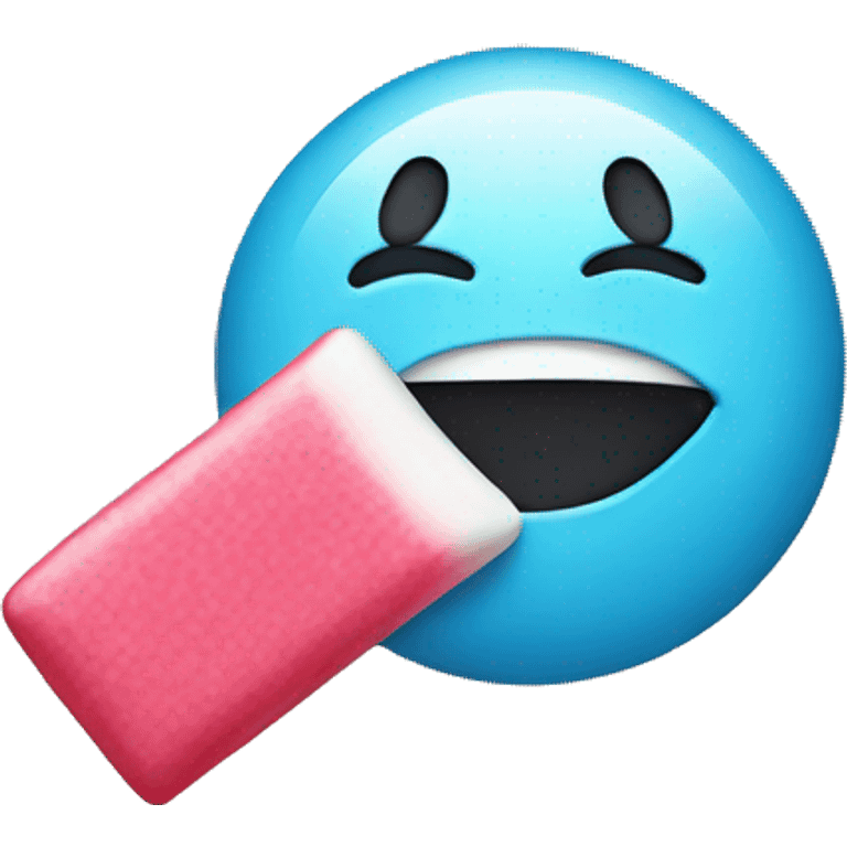 Emoji with gum emoji