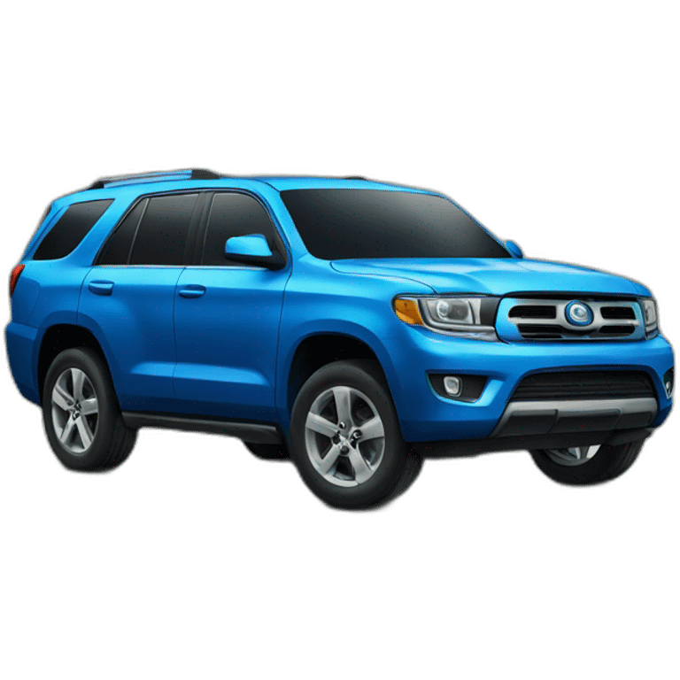 blue suv emoji