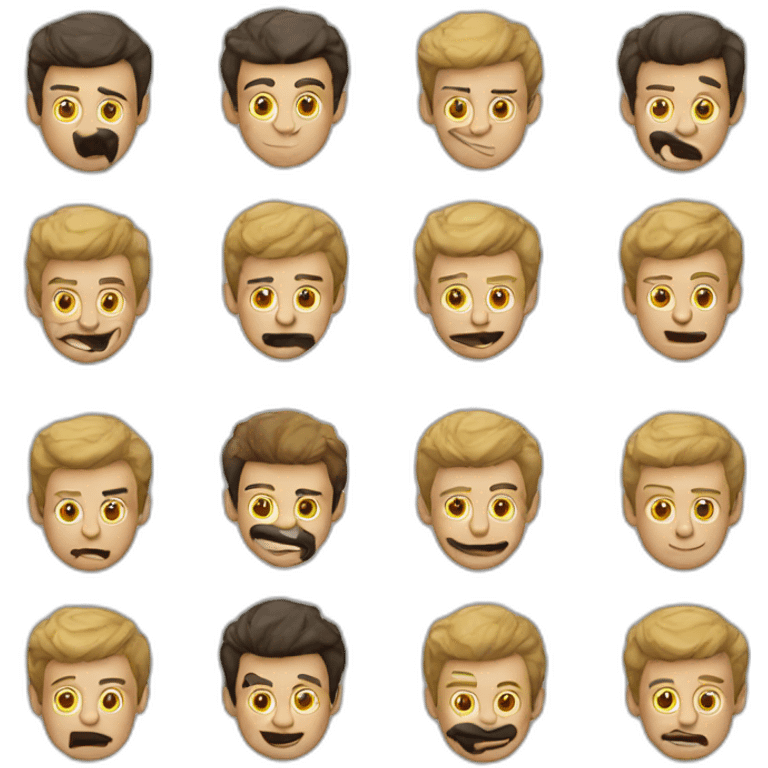 Idiot men emoji