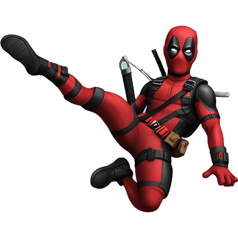 Diving deadpool emoji