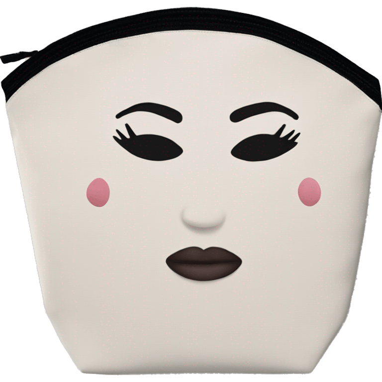 Minimalist makeup bag emoji