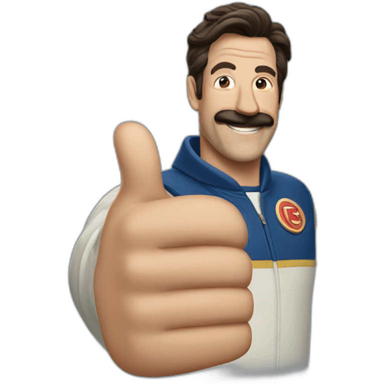 Ted lasso thumbs up emoji