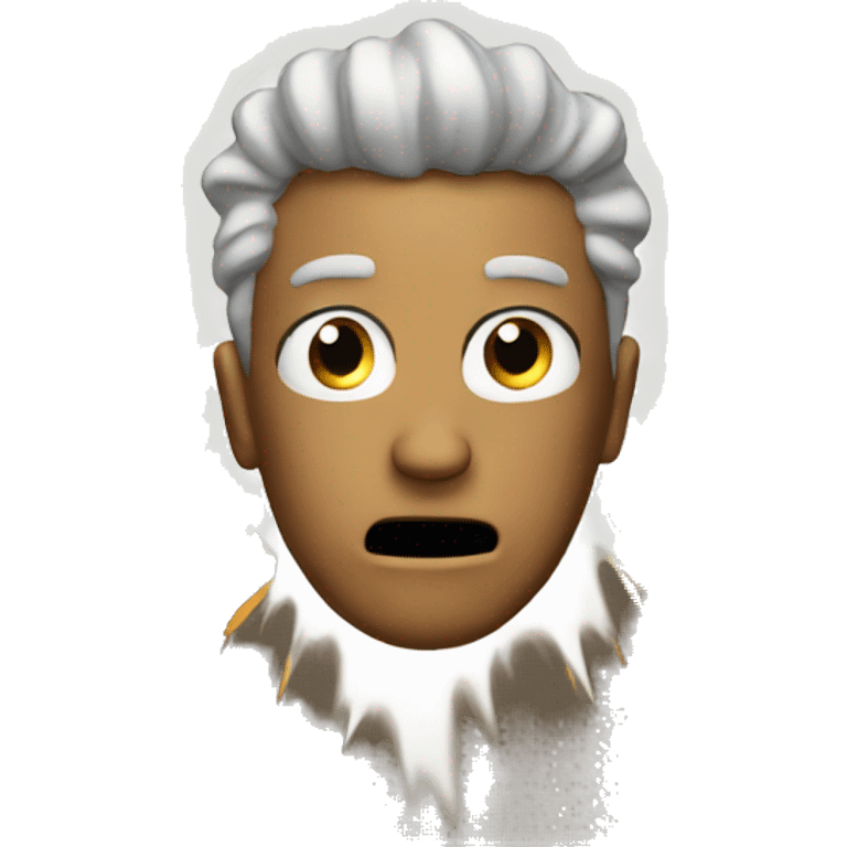 An exploding head emoji emoji