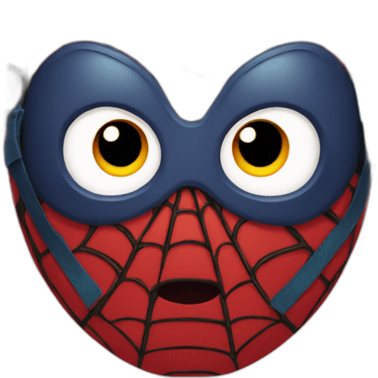 baby spiderman mask no eyes emoji