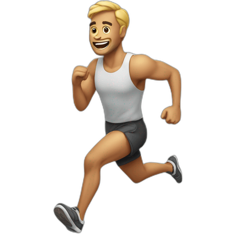 mascular man running emoji