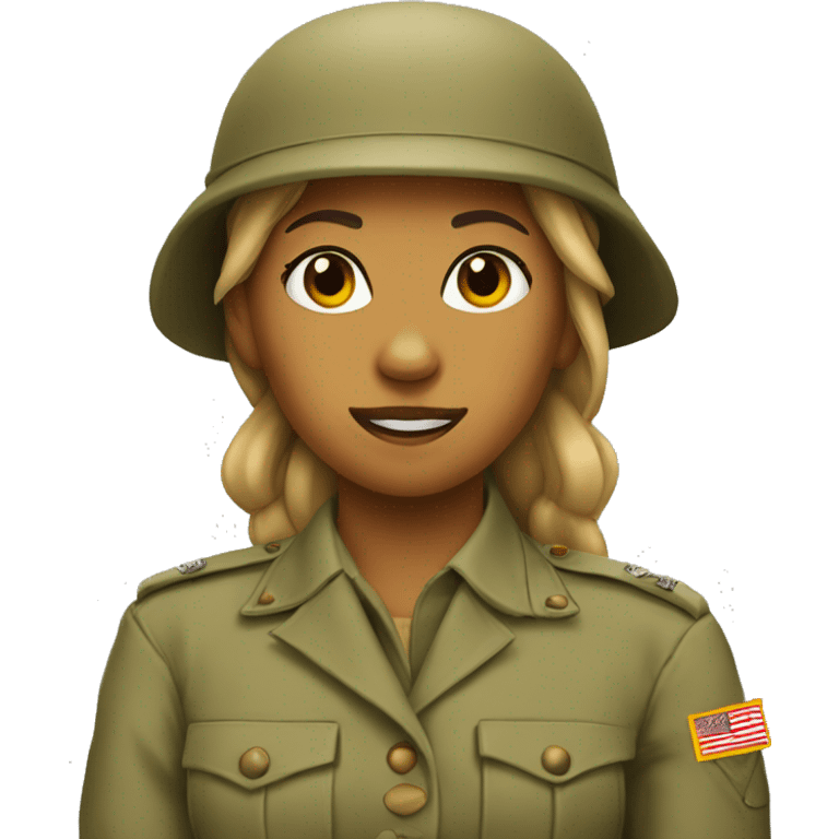 lioness in the army emoji