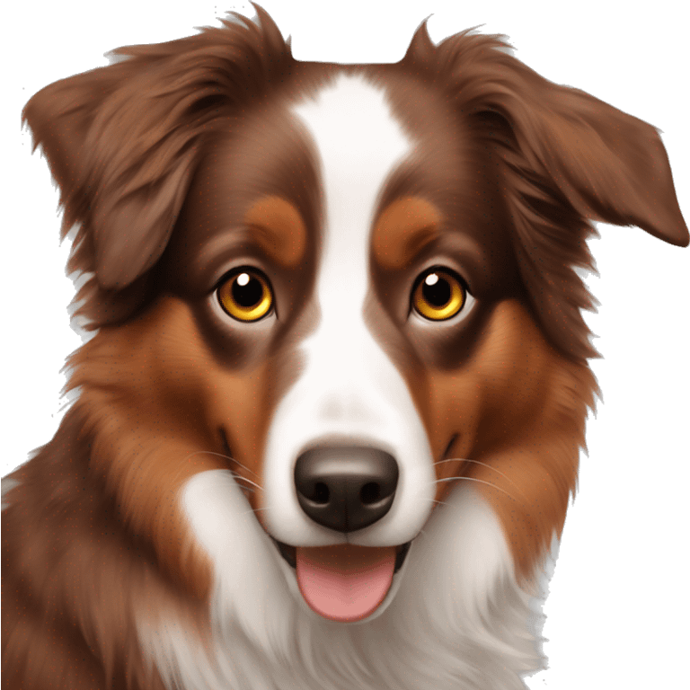 Red tri Australian shepherd  emoji