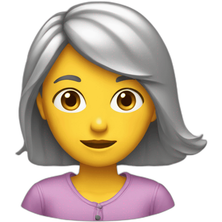 Fille de dos emoji