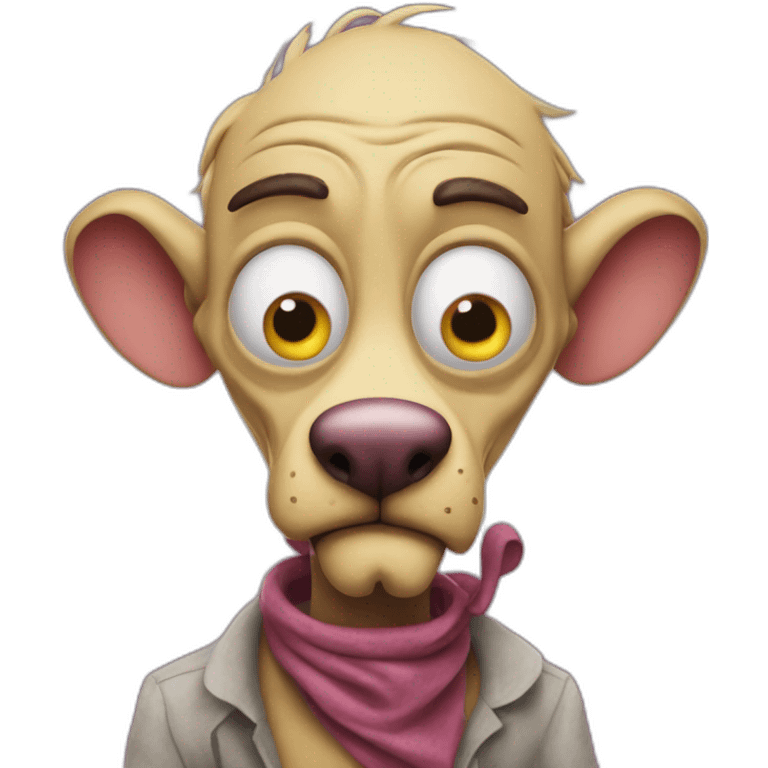 courage is a cowardly dog emoji