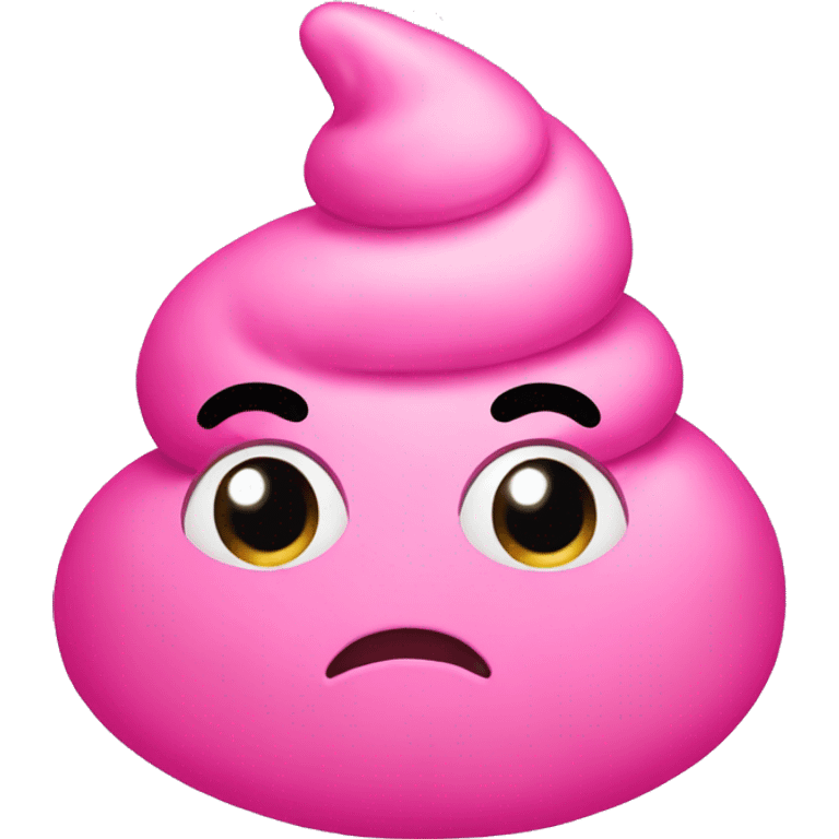 Pink poop emoji