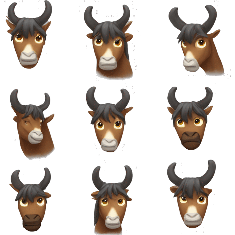 Hores with horns emoji