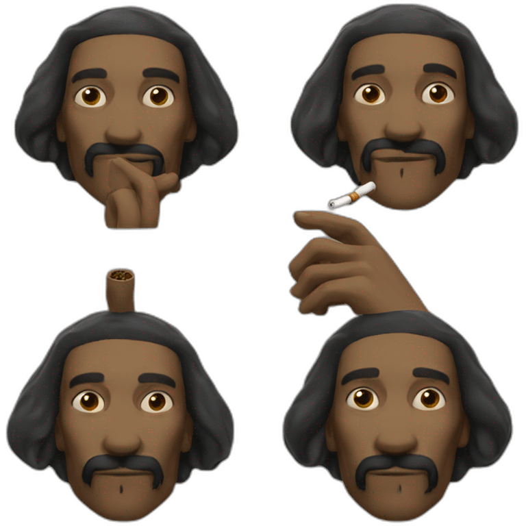 snoop dog smoking emoji