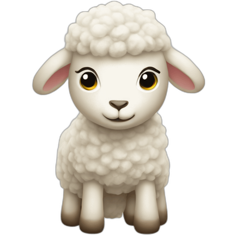 stuffed toy lamb emoji