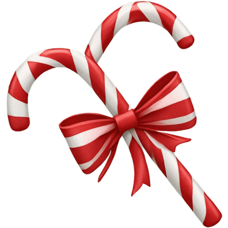 Candy cane bow emoji