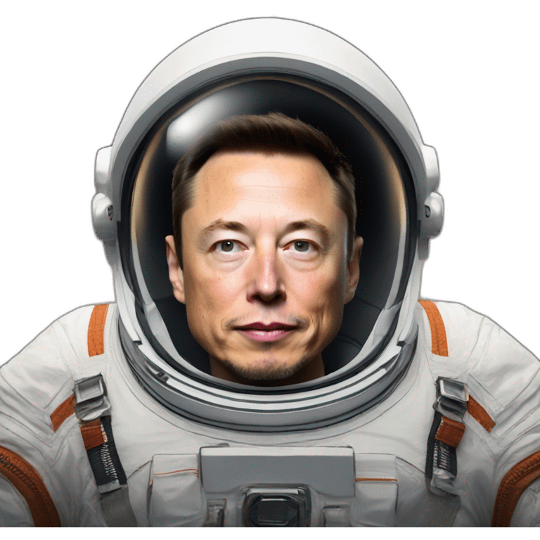 elon musk on space suit emoji