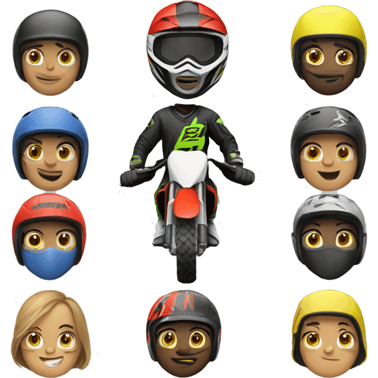 Motocross emoji