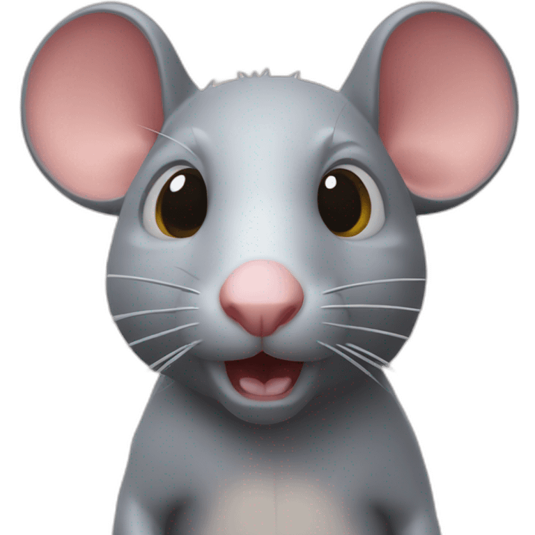 Rat with 3d lenses emoji