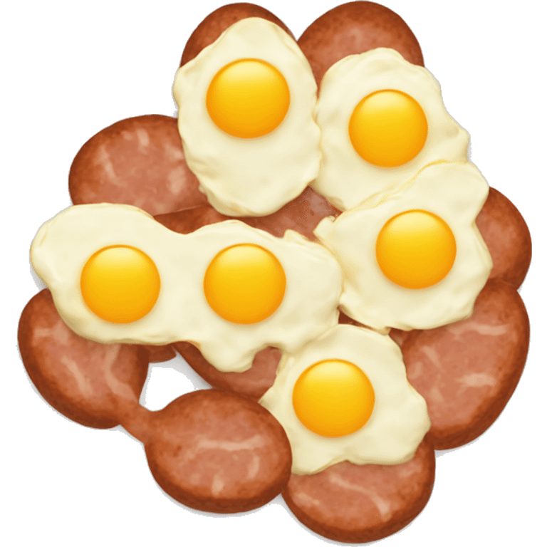 scrambled eggs with sausage emoji