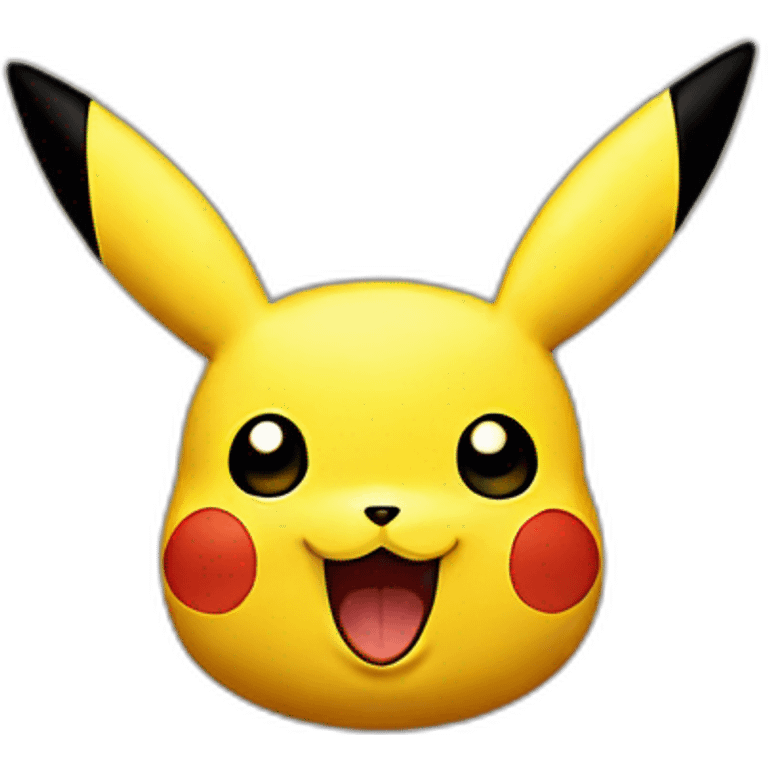 smiling pikachu's face emoji