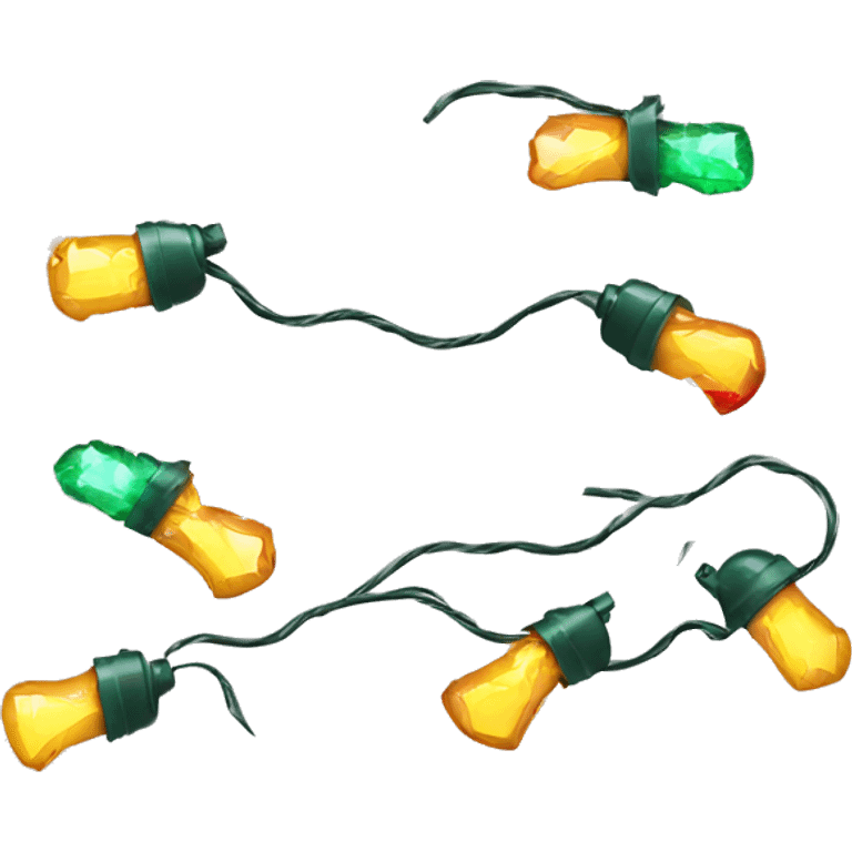 Broken Christmas lights  emoji