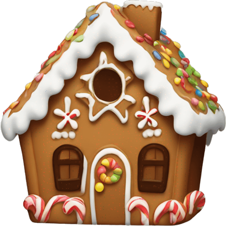 gingerbread house emoji