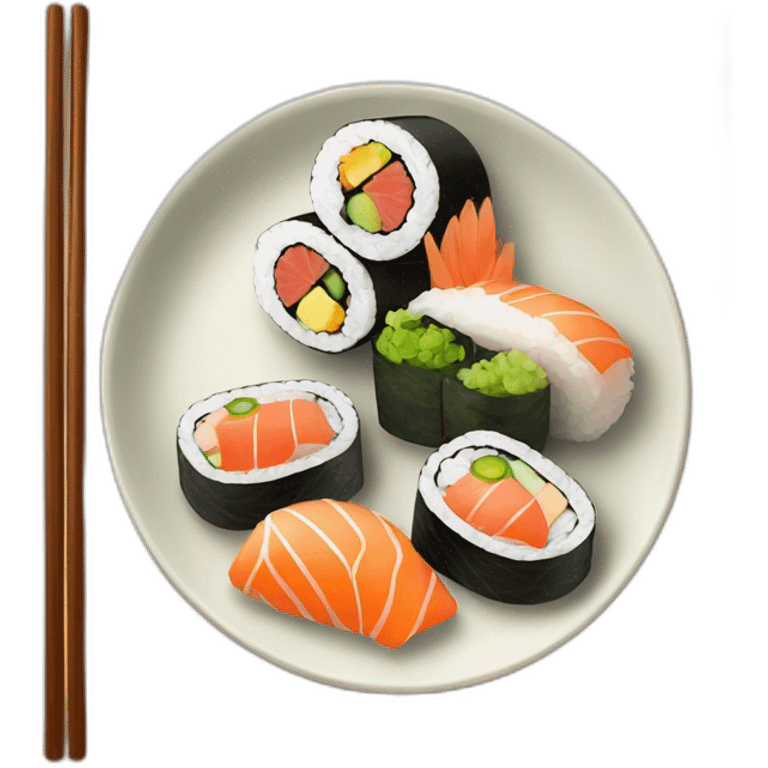 Assiette sushi emoji