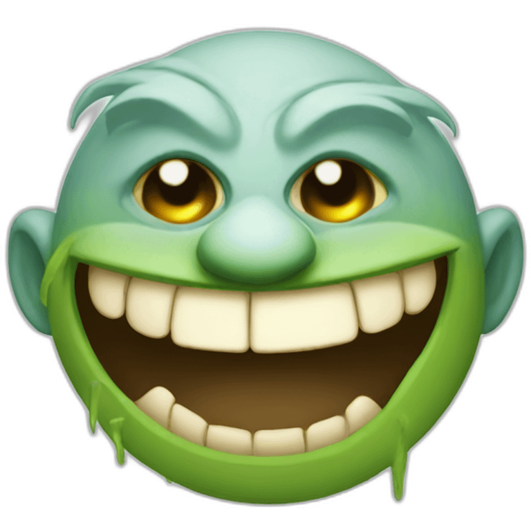 smiley troll face emoji