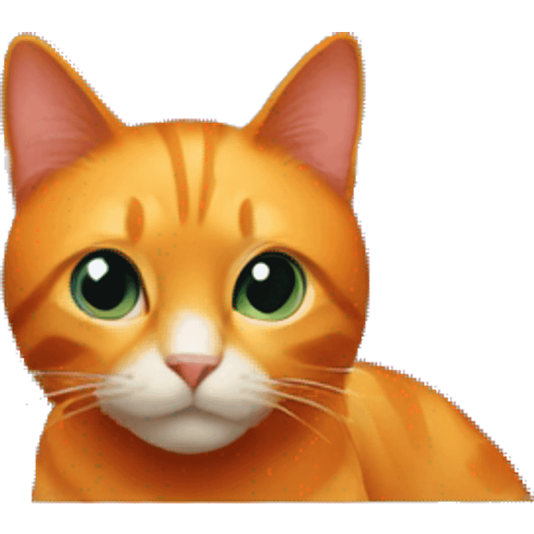 orange cat in window emoji