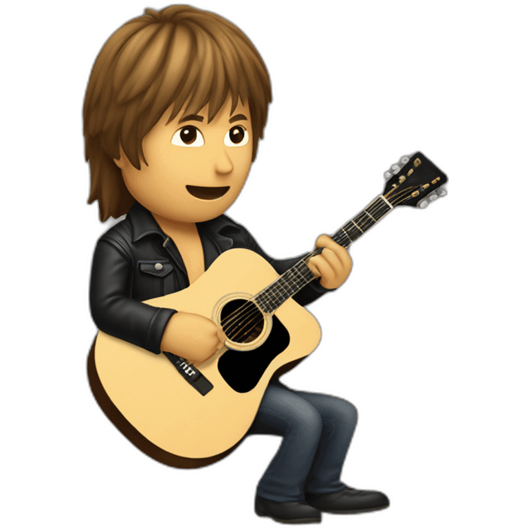 Richie sambora playing acoustic guitar emoji