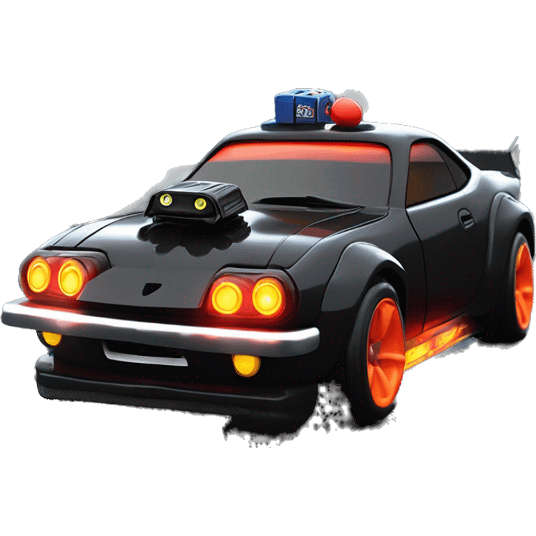    Hot wheels Darth Vader themed Scion FR-S scary Halloween monster rc car on  dark raining road  emoji