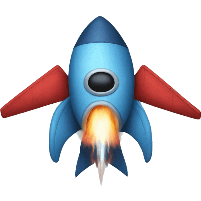 Stitch inside a rocket emoji