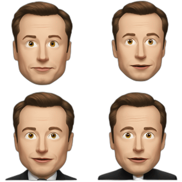 Elon Musk et macron emoji