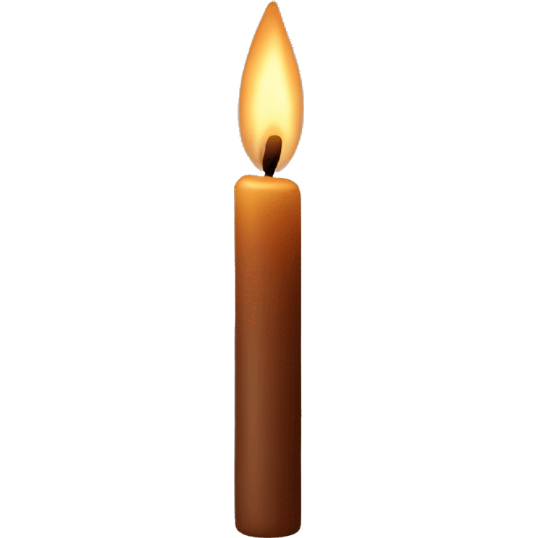 Brown candle emoji