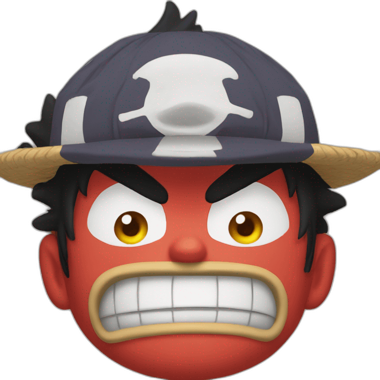 Luffy angry emoji