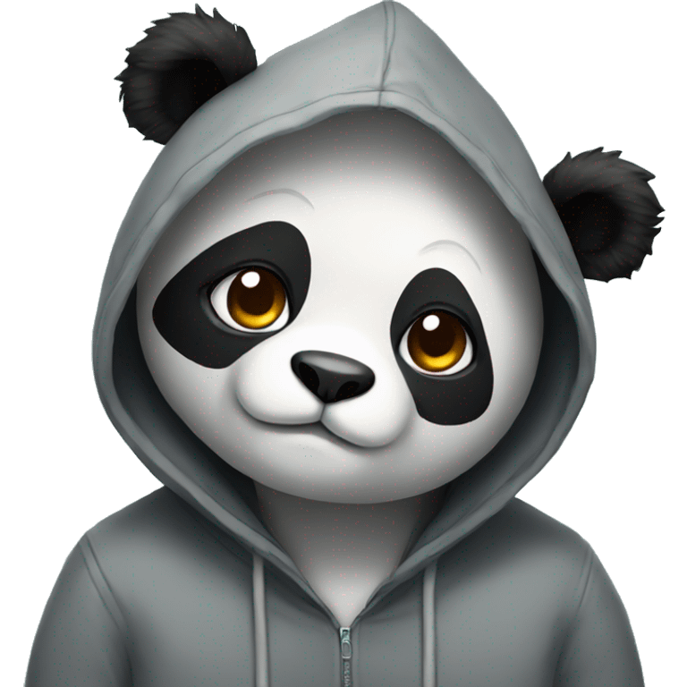 panda with a hoodie emoji