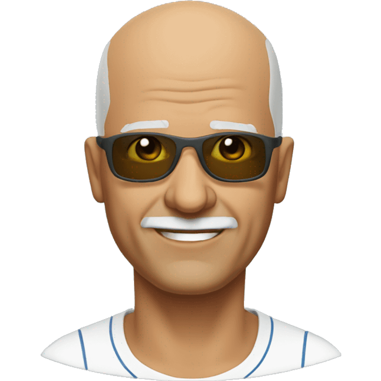 65yo man tennis bald sunglasses  emoji