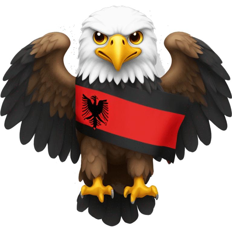 eagle with albanian flag emoji