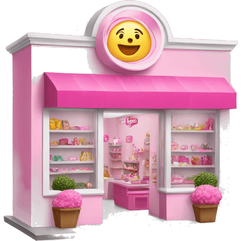 pink barbie shop emoji