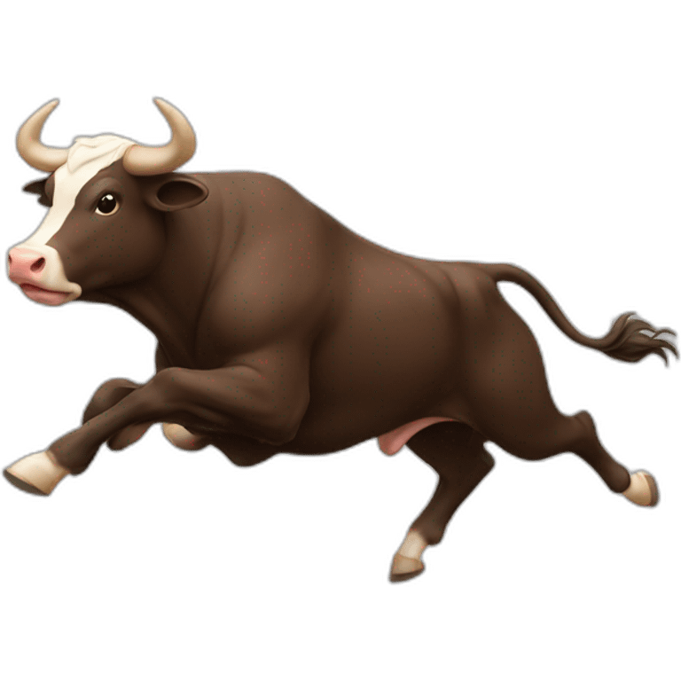 Bull running emoji