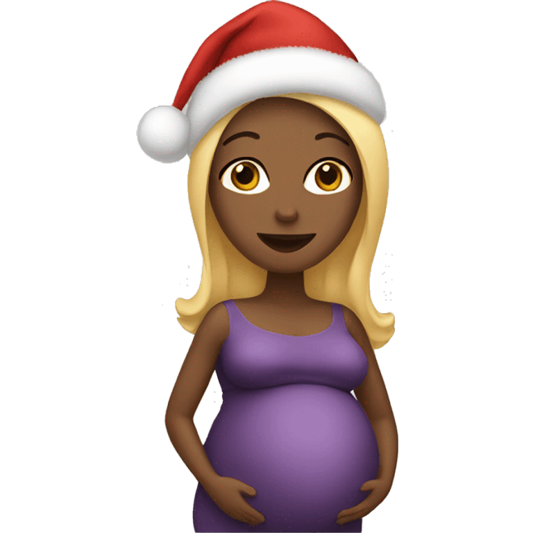 christmas pregnant emoji