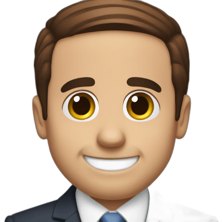 michael scott smiling emoji