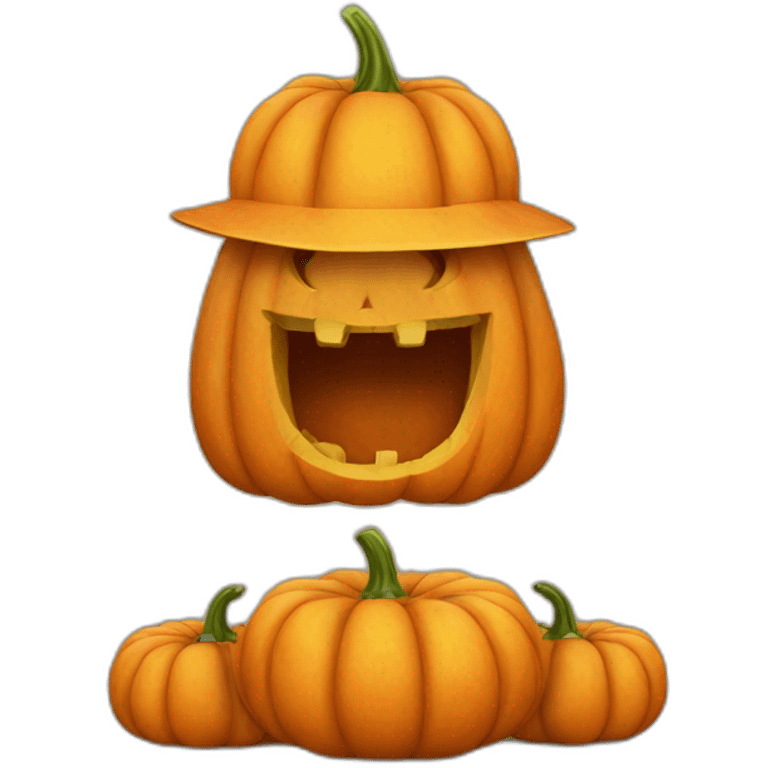 Giant recruiting pumpkin emoji