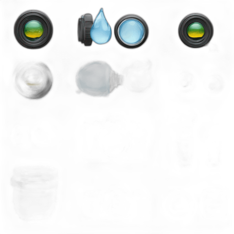 camera-lenses-and-water-gauge emoji