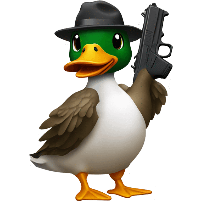 Duck with glock 19 emoji