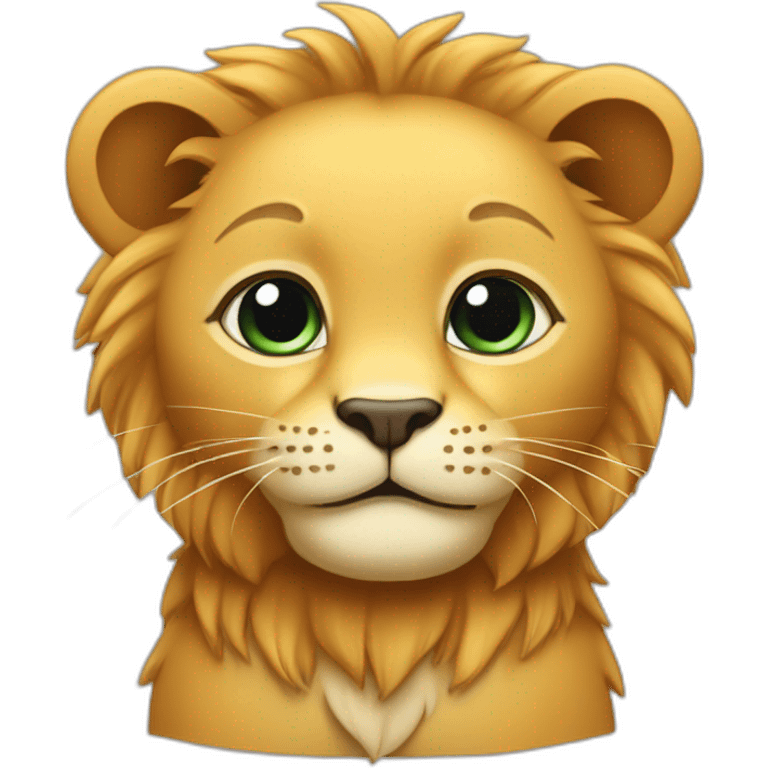 Bébé chat+lion emoji